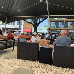 Outside seating area