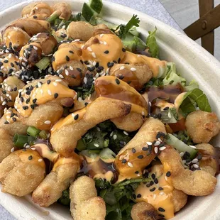 Spicy shrimp bowl