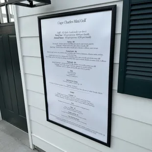 Menu pricing