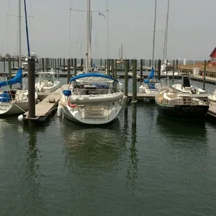 The docks at Cape Charles Town Harbor Marina