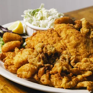 a plate of fried food