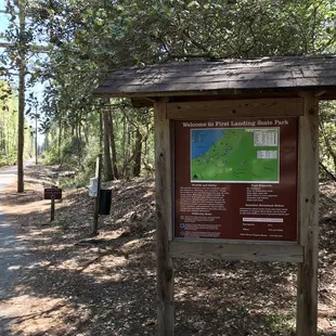 Entrance to First Landing State Park and technically the end of the Cape Henry Trail.