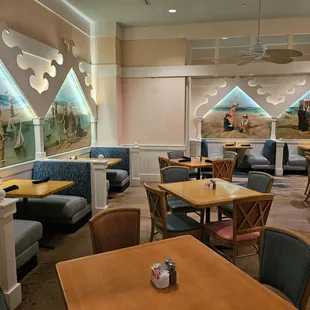 the interior of a cape may restaurant