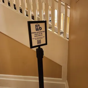 a sign for the entrance