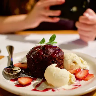 Hot Fudge Chocolate Cake Brunch