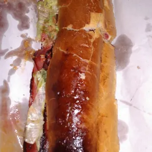 Burnt Italian hoagie