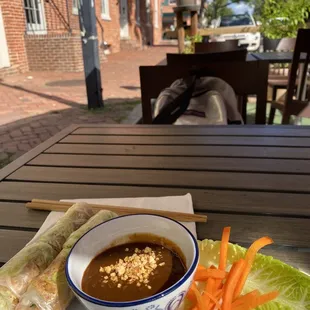 a plate of vietnamese food