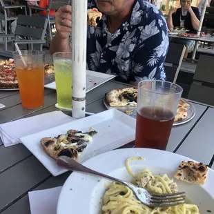 Food and part of the patio