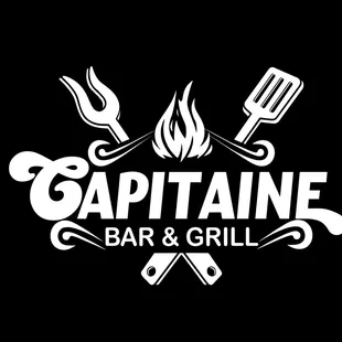 the logo for capitaine bar and grill