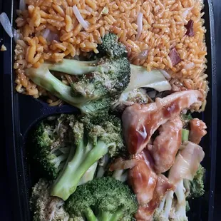 Chicken and brocolli combo