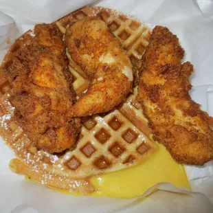 Chicken and waffles