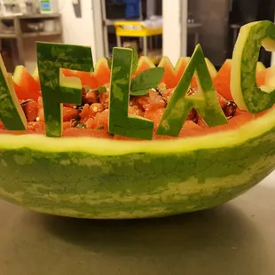 AFLAC personalized fruit salad bowl