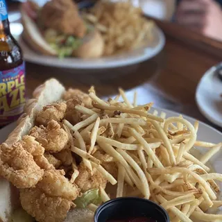 Shrimp Po' boy Sandwich