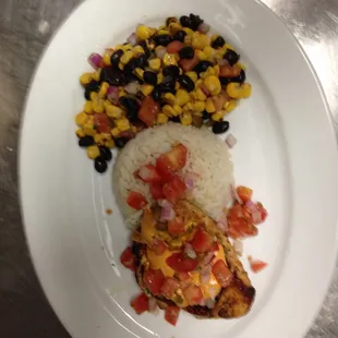 Southwestern Chipotle Chicken with Black Bean and Roasted Corn Salad