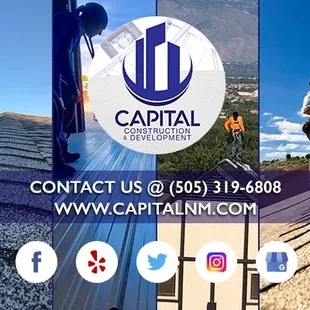 a man standing on a roof