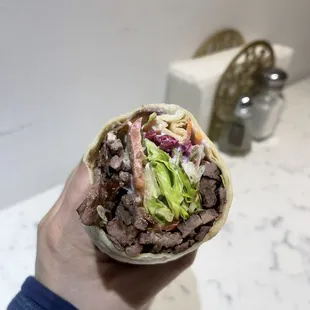 I/2 of my Doner Wrap