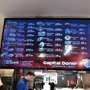 the menu
