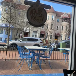 Turkish tea and inside /outside seating