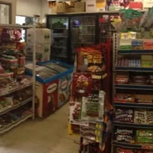 the inside of a grocery store