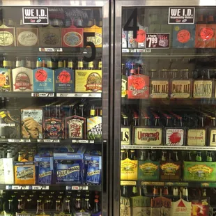 a refrigerator full of beer