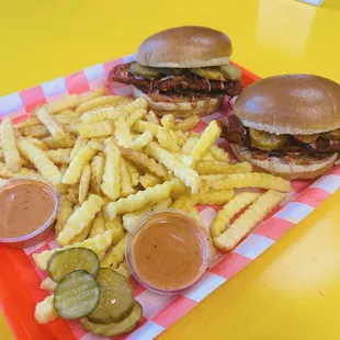 CHC # 2 Two Sandwiches with fries