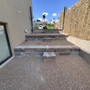 Retaining wall/ steps