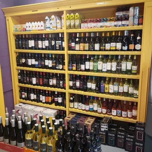 a large selection of wines