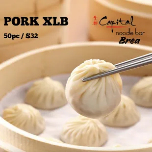 Frozen XLB are available for purchase instore. Ask server for details.