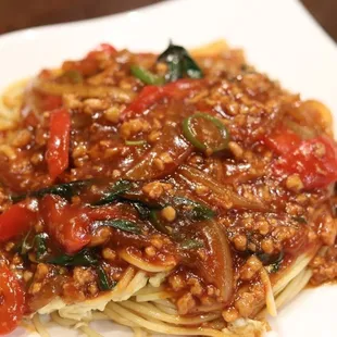 Thai Basil Spaghetti
