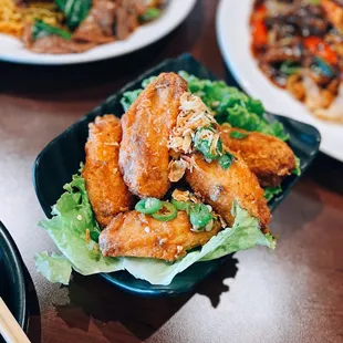 Spicy garlic wings (6) / $9.98