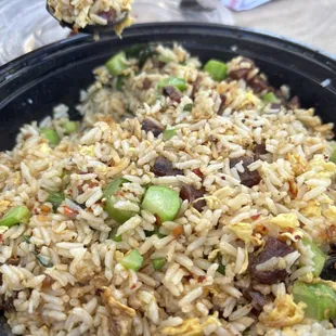 Spicy Fried Rice with Sausage