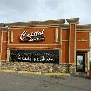 the outside of the building