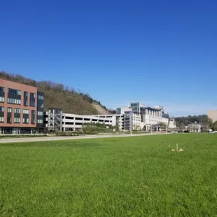 Back of hotel, nice view