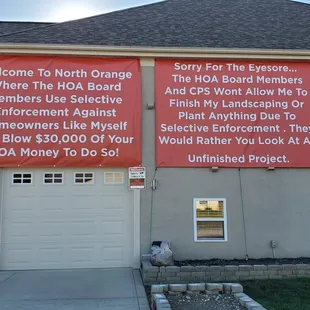 Signs i have hanging on my house!