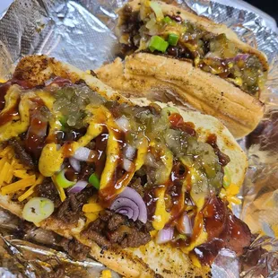 Deluxe Chili Dogs $11 - Best chilli dogs EVER.