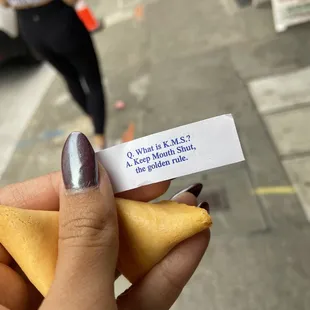 My fortune cookie
