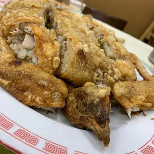 Mochi Chicken! Special order need to reserve prior Fried chicken stuffed with fried mochi rice