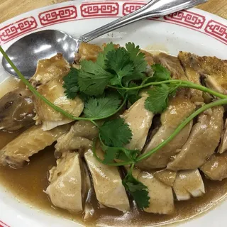 52. Boiled Chicken with Ginger Soy Sauce