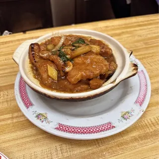 76. Pork Chop with Eggplants in Clay Pot