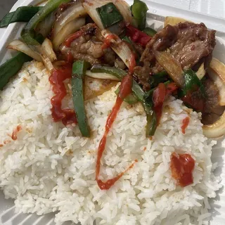 12. Mongolian Beef over Rice
