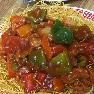 112. Curry Tomato Chicken Pan Fried Noodle