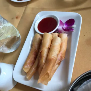 004. Three Piece Fried Taiwanese Shrimp Spring Roll
