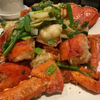 036. Lobster in Ginger and Scallion Sauce