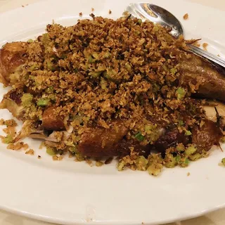 Crispy Free Range Chicken with Fried Garlic