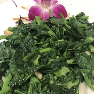 Pea Leaves with Garlic