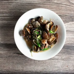Clams with Mint Sauce!