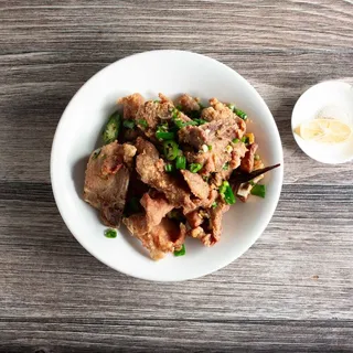 Salt & Pepper Pork Chop with Steamed Rice