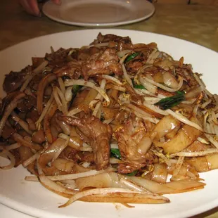 Beef chow fun.