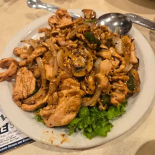 Chicken and mushrooms