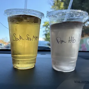 South sea magic and pomegranate hibiscus tea